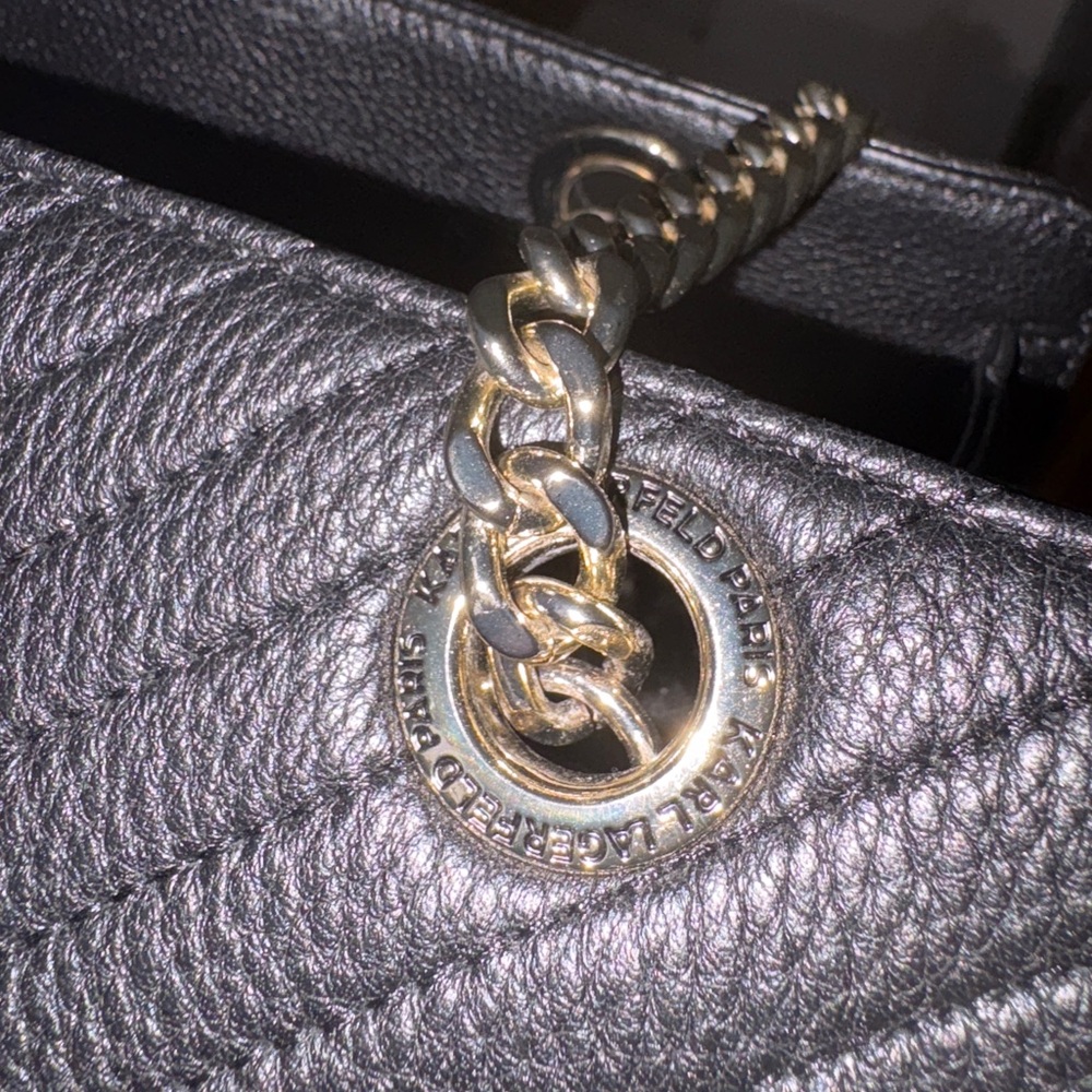 Karl Lagerfeld Black Quilted Women's Bag - Picture 7 of 8